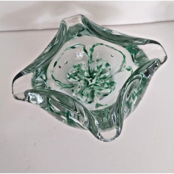 Murano Hand Blown Heavy Art Glass Ashtray/Trinket/Candy Bowl 1960's - Picture 11 of 16